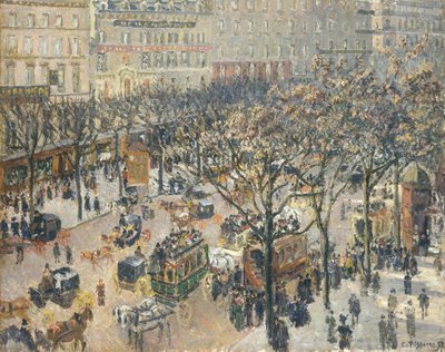 Boulevard des Italiens, Morgen, Sonnenlicht, 1897 von Camille Jacob Pissarro